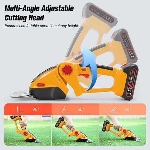 Cordless Hedge Trimmer For DeWalt 24V Battery Grass Shear Shrubber Trimmer