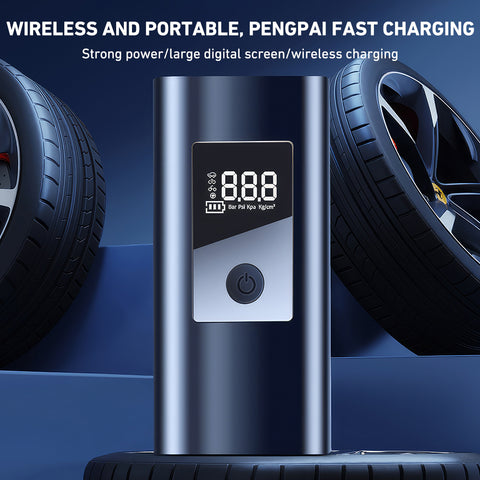 黑色星期五大优惠！！！150PSI 无线紧凑型数字显示空气压缩机，包含三个不同的喷嘴，是紧急情况、定期维护或长途旅行准备的理想礼物