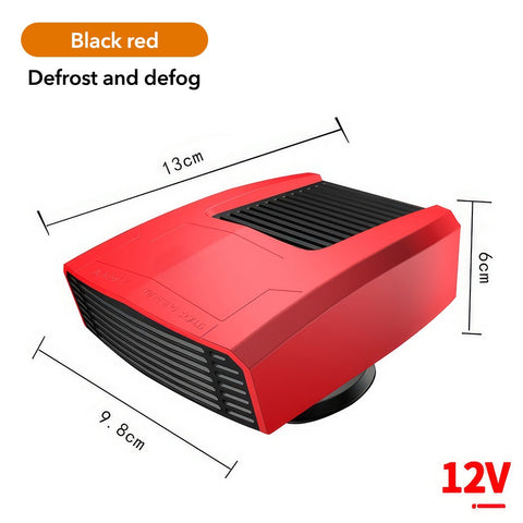 12V multi-color car heater, dual-use, one-button start, 1.4-meter power cord, also functions as a car defrost and defogger