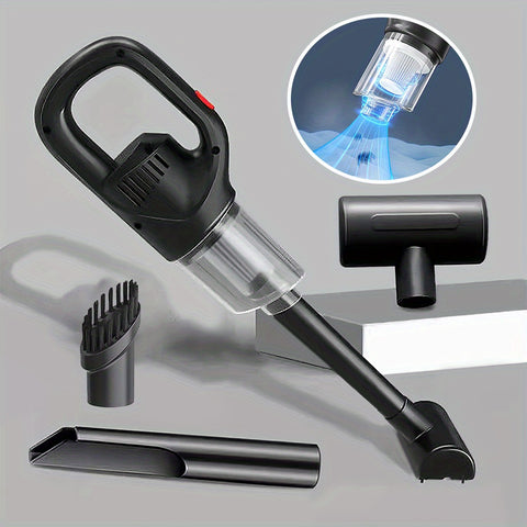 Portable Cordless Vacuum Cleaner With Multiple Nozzles, Pure Copper Motor, Rechargeable Battery, And Fast Charging