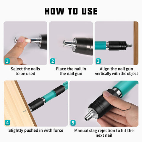 五档可调混凝土射钉枪套装——配100枚专业钢钉 0.1秒轻松穿透3mm钢板 军工级双消音设计低噪安全 附全套防护装备 适用于钢材/砖墙/木材等多种基材