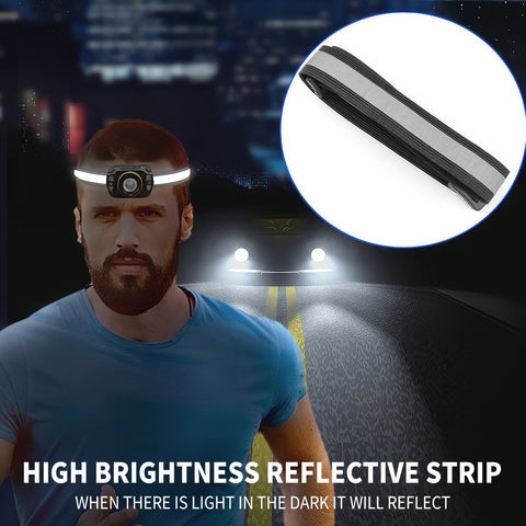 LED Headlamp Rechargeable Super Bright Head Lights for Forehead Flashlight