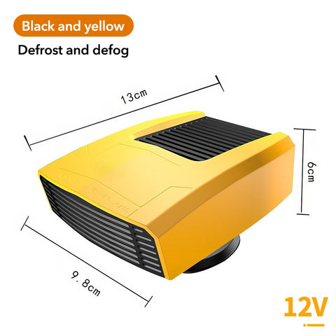 12V multi-color car heater, dual-use, one-button start, 1.4-meter power cord, also functions as a car defrost and defogger