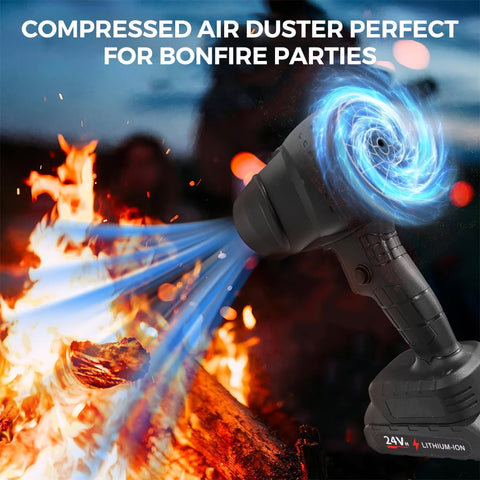 Cordless Leaf Blower Turbo Jet Fan,130000RPM, Variable Speed with Lock Trigger, Portable Lightweight, Durable Material, Multi-Use for Snow Removal/Dust Cleaning/Car Drying/Outdoor