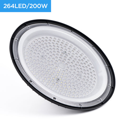 200W UFO LED high bay light, high bay light, 7000K cool white UFO LED workshop light, Industrial light factory, garage, warehouse high bay light