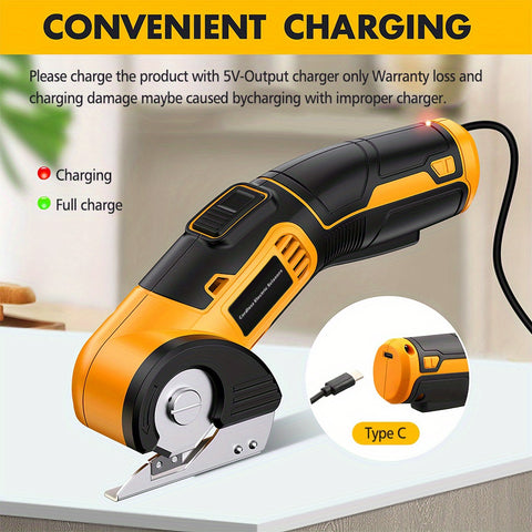 电动剪刀 红色 可充电 带安全锁