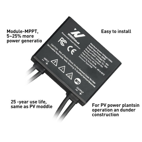 Integrated PV Power Optimizer 600W 60V Input Solar Optimizer MPPT Solar Module Optimizer