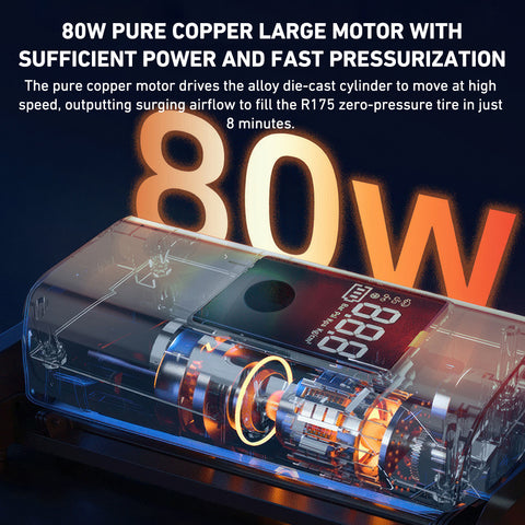 150 PSI Air Compressor Tire Inflator Fits Car Motor Bike Tires Air Pump Portable