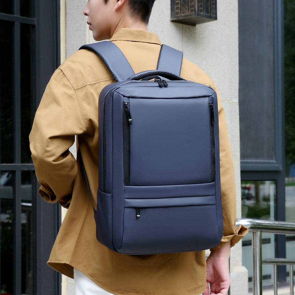 Backpack for Men Women Business Slim Backpack with USB Charger Computer Lightweight Anti-theft Travel Backpacks 15.6 inch Resistant Laptop Bag for Work Office