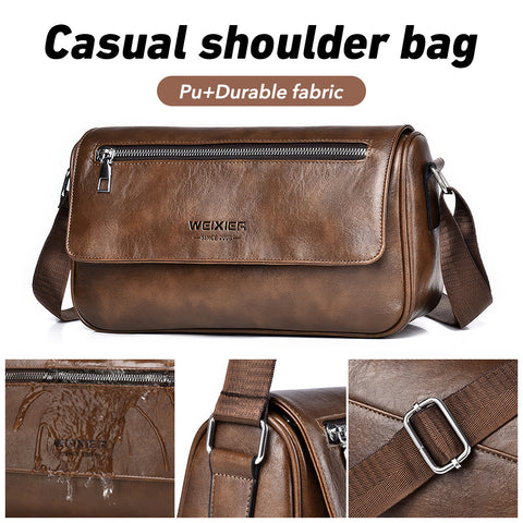 Handmade Men's Genuine Leather Vintage Laptop Messenger Briefcase Bag Satchel