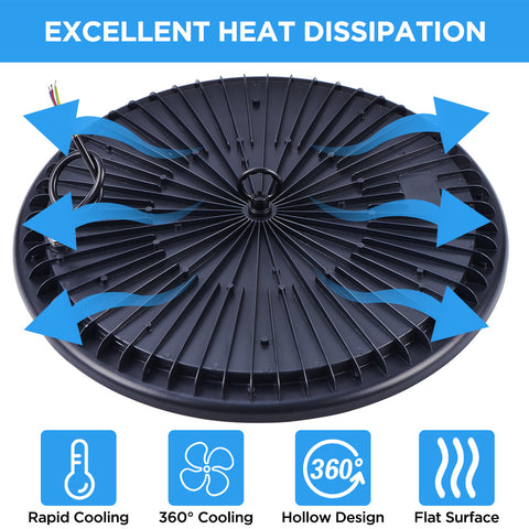 200W UFO LED high bay light, high bay light, 7000K cool white UFO LED workshop light, Industrial light factory, garage, warehouse high bay light