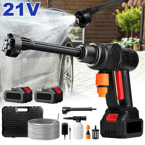 990PSI Cordless Electric Pressure Washer, 6-in-1 Adjustable Nozzle & 3-Speed Touchscreen, Portable High Pressure Water Gun for Cars, Windows, Patio, Indoor, Outdoor Use, Car Cleaning Tool, Robust Construction