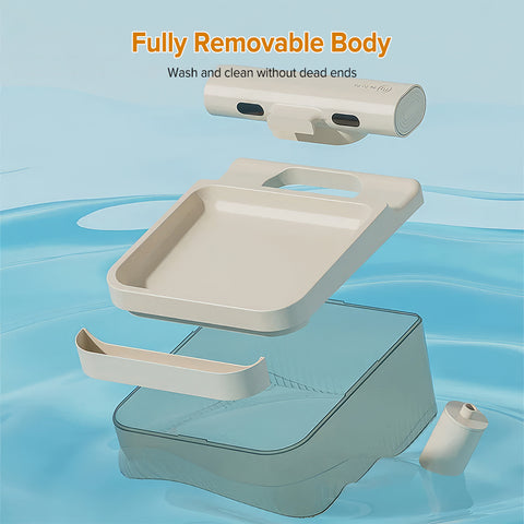 4L Cordless Cat Water Fountain, Three Adjustable Modes, Home Cat Water Fountain with Motion Sensor and 6 Filters