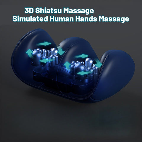 Multifunctional foot and calf massager, acupressure-type electric kneading foot massager, relieves plantar fasciitis, promotes blood circulation, wired remote control