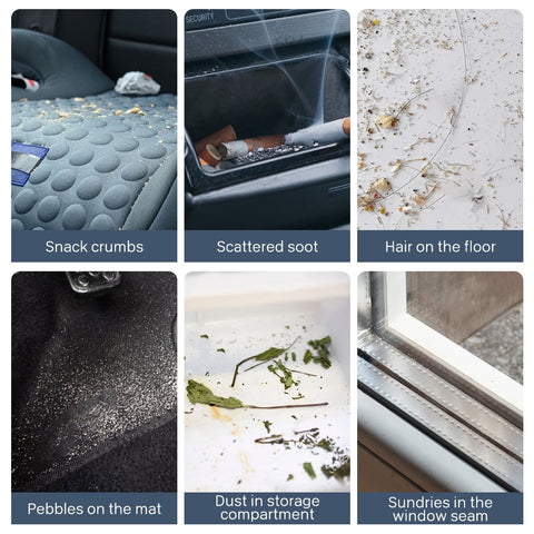 PEPWELL Handheld Vacuum Cordless, 10-20KPA Vacuum Cleaner and Air Duster, 120W High Power Wet and Dry Handheld Car Vacuum Cleaner with Multi-Nozzles for Car, Home, Office, Pet