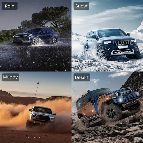 Premium Car Mats: High - Grade PU Leather Universal Fit Anti - Slip Car Foot Mats with Easy Maintenance, Interior - Enhancing Design for SUVs, Vans, Sedans, Trucks