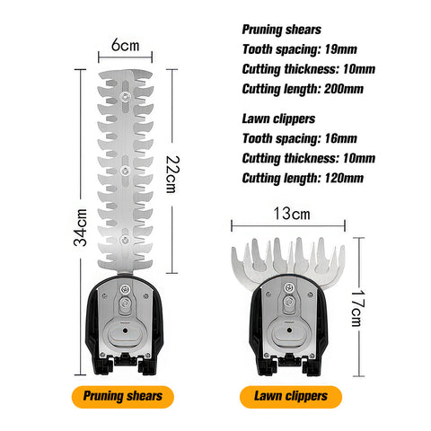 Cordless Hedge Trimmer For DeWalt 24V Battery Grass Shear Shrubber Trimmer