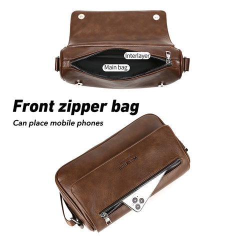 Handmade Men's Genuine Leather Vintage Laptop Messenger Briefcase Bag Satchel