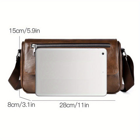 Handmade Men's Genuine Leather Vintage Laptop Messenger Briefcase Bag Satchel