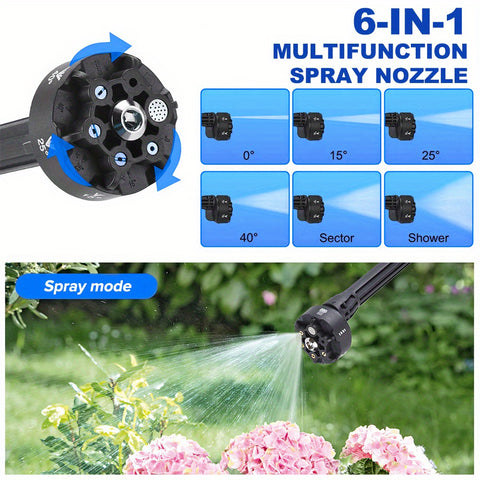 无绳高压清洗枪，6.0Ah 电池供电，适用于汽车、自行车、墙壁、窗户以及难以触及的角落