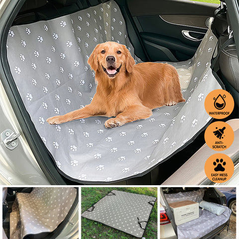 Pet Car Seat Cushion, Pet Car Mat Back Seat, Dog Back Seat Protector, Dog Interior Protector, Dog Car Seat Cover, Anti-Scratch, 140cm x 135cm