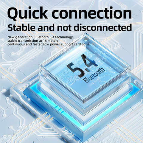 BT 5.4 Headset TWS Wireless Earphones Earbuds Stereo Headphones Ear Hook