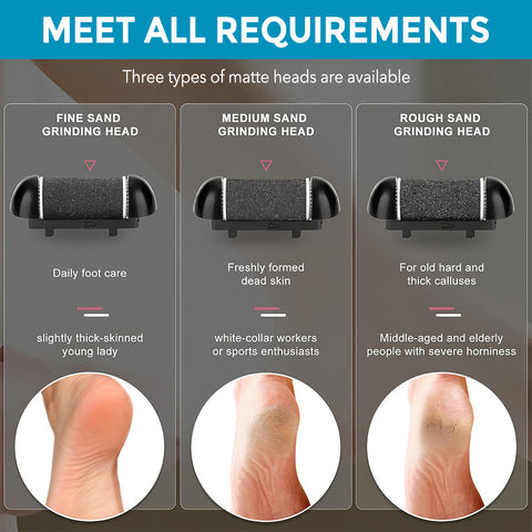电动足部去茧器 可充电便携式电子磨脚器 足部护理套装 去角质磨脚器 足部护理工具 去除死皮 理想的圣诞礼物