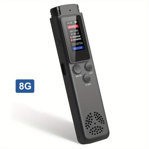High quality clear recording, omnidirectional microphone recording, 15 levels of variable playback speed, password protection, Mini digital tape recorder, audio MP3 player recording equipment, small tape recorder, multifunctional MP3 player