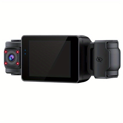 1080P汽车左前右后多通道行车记录仪，4镜头记录，左右镜头角度调节，内置FHD，夜视