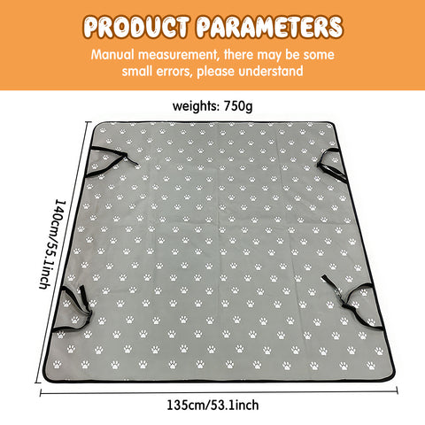 Pet Car Seat Cushion, Pet Car Mat Back Seat, Dog Back Seat Protector, Dog Interior Protector, Dog Car Seat Cover, Anti-Scratch, 140cm x 135cm